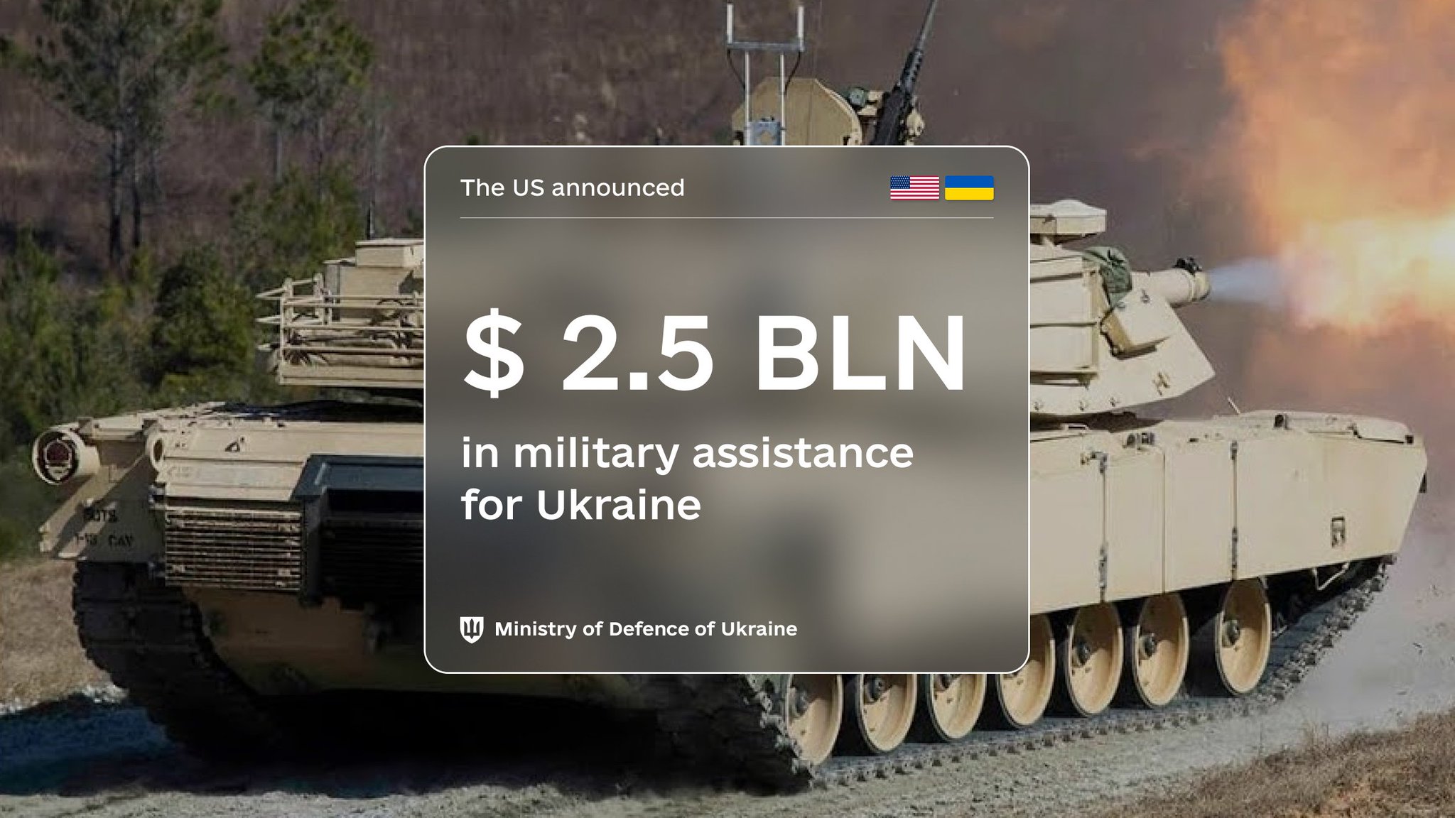 US announces $2.5B in security aid for Ukraine