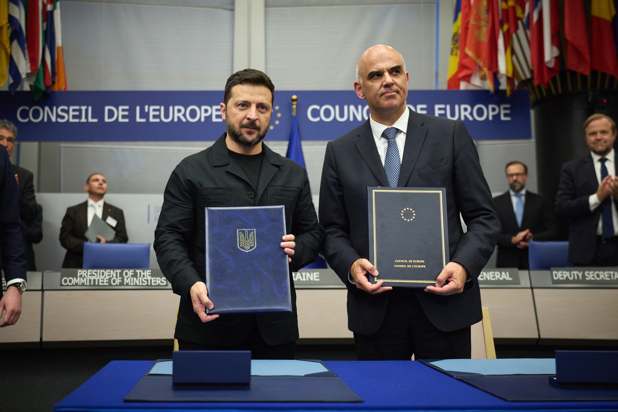 Zelensky signs Council of Europe agreement for special tribunal on Russian officials