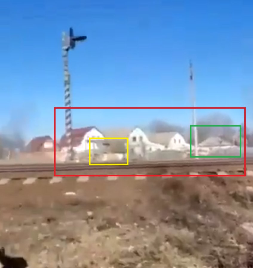Identification of Parnikovka train station northeast of Kiev
