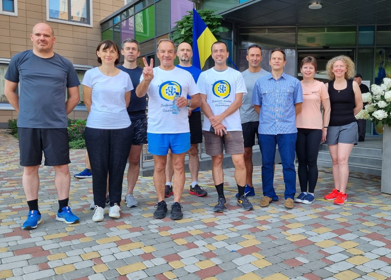 Charity run for Okhmatdyt in Kyiv