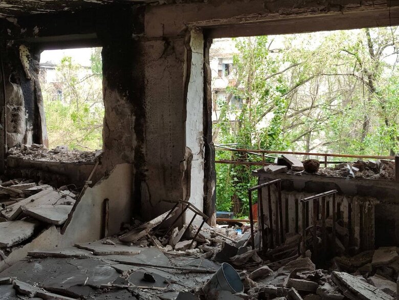 Hospital and Impulse damaged in Sievierodonetsk