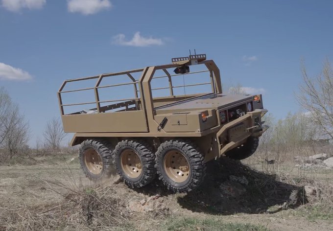 Ukrainian Ground Drone Challenges US Army Truck Logistics Supremacy