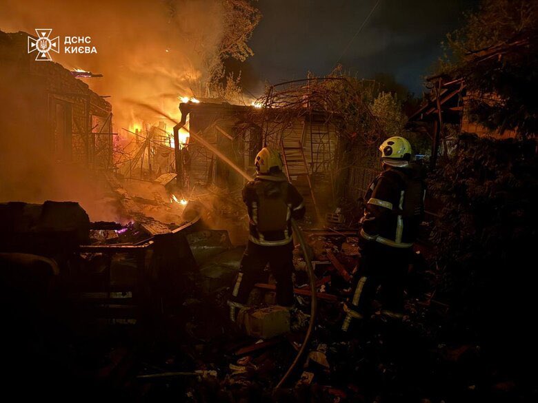 Consequences of Shahed attack on Kyiv: 11 injured and destruction in three districts