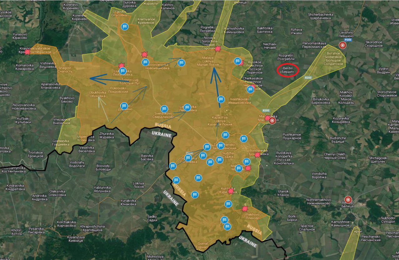 Battle at Berdyn farm: Ukrainian forces advance north from Sudja