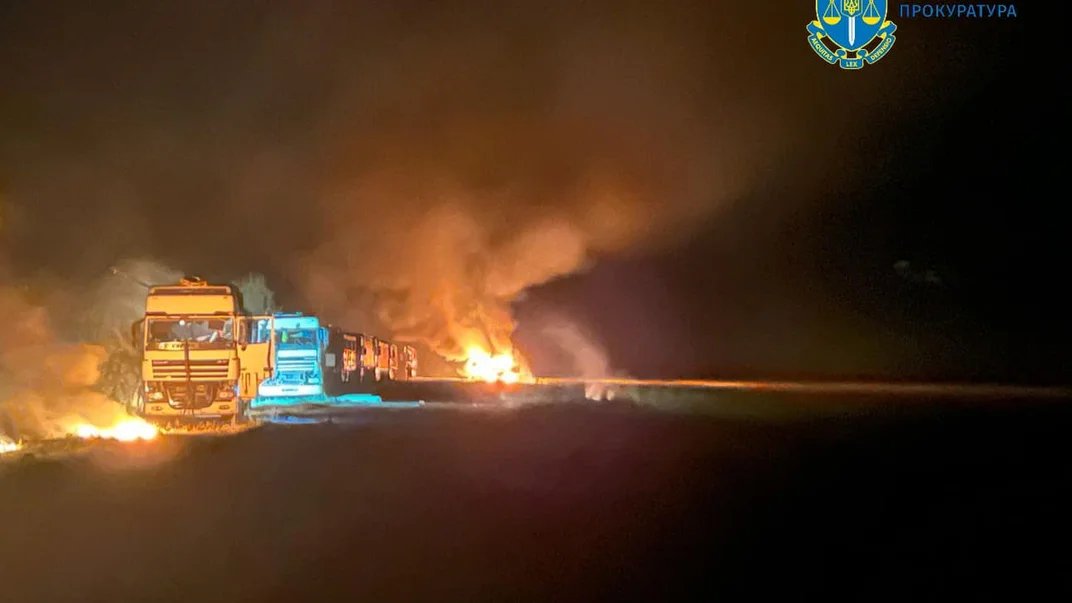 Russian missile attack on grain trucks kills one in Sumy Oblast