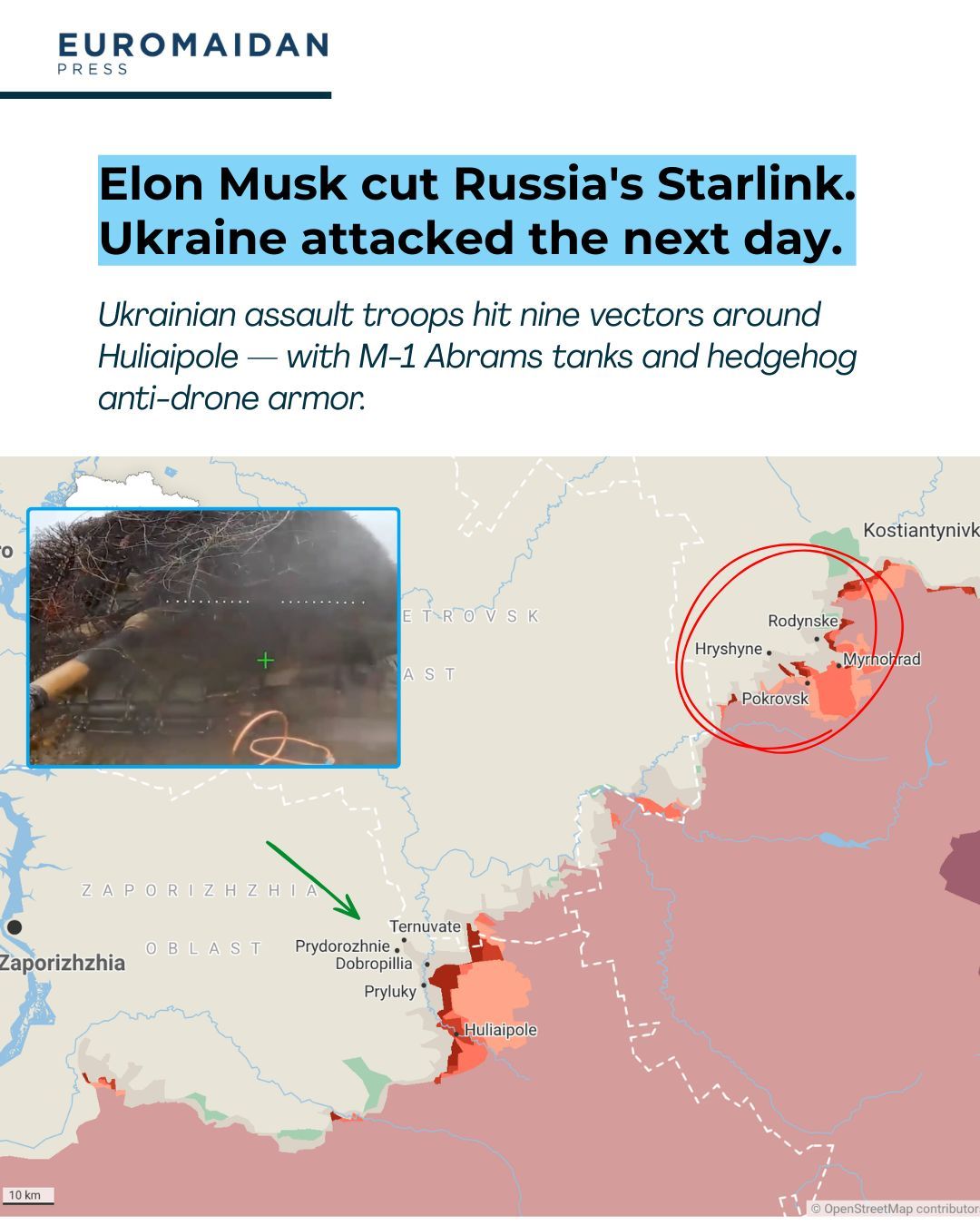 Starlink bloque les terminaux russes, Ukraine frappe