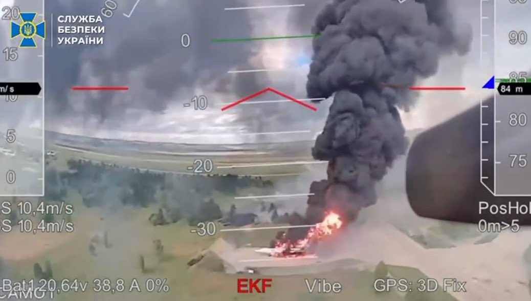 Reports of FPV drone launches from vehicles at targets and airbases in Russia