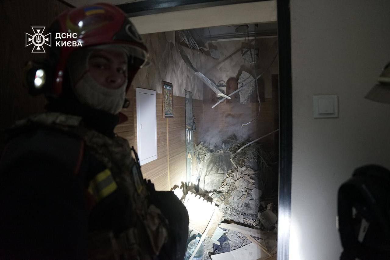 Kyiv homes destroyed, rescue underway after Russian missile and drone attacks