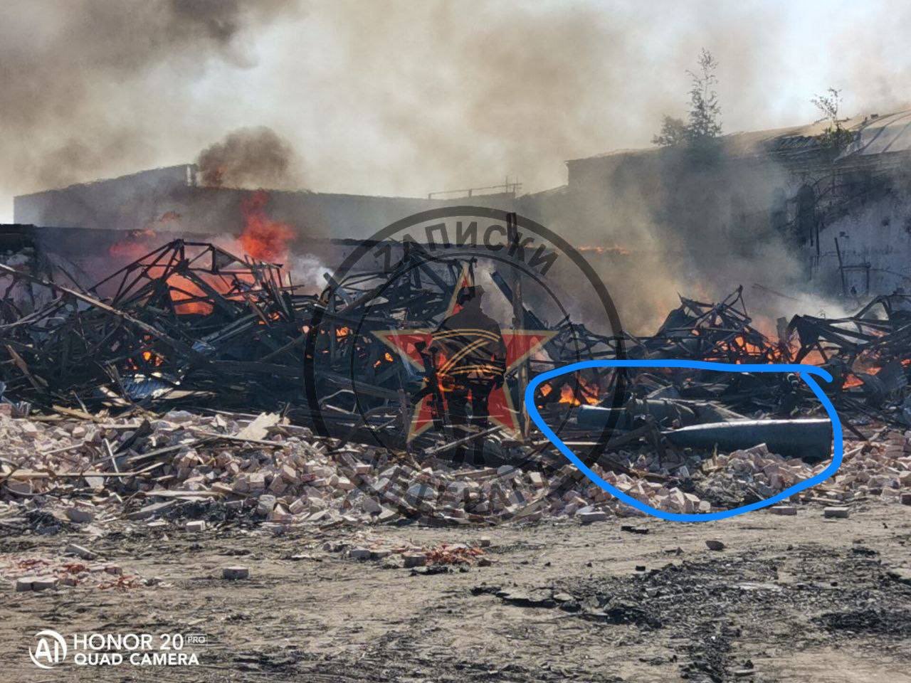 Russian Iskander strike on Ukrainian city Vovchansk