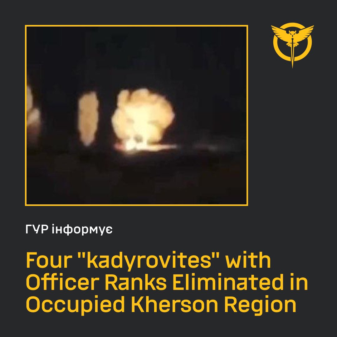 UAZ Patriot carrying four Kadyrov forces officers explodes in occupied Kherson