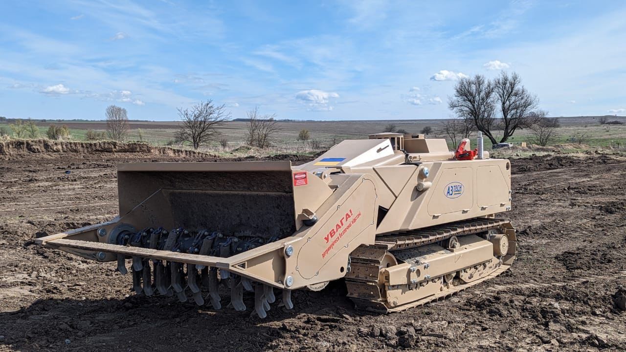 Ukraine received DOK-ING MV-4 robotic mine-clearing system