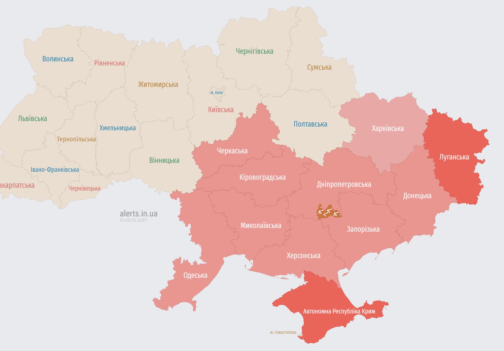 During air alarm in Odesa, explosions occurred (translated)