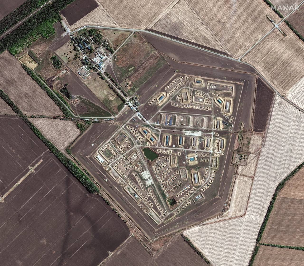 Satellite images of ammunition depot near Toropets, Russia