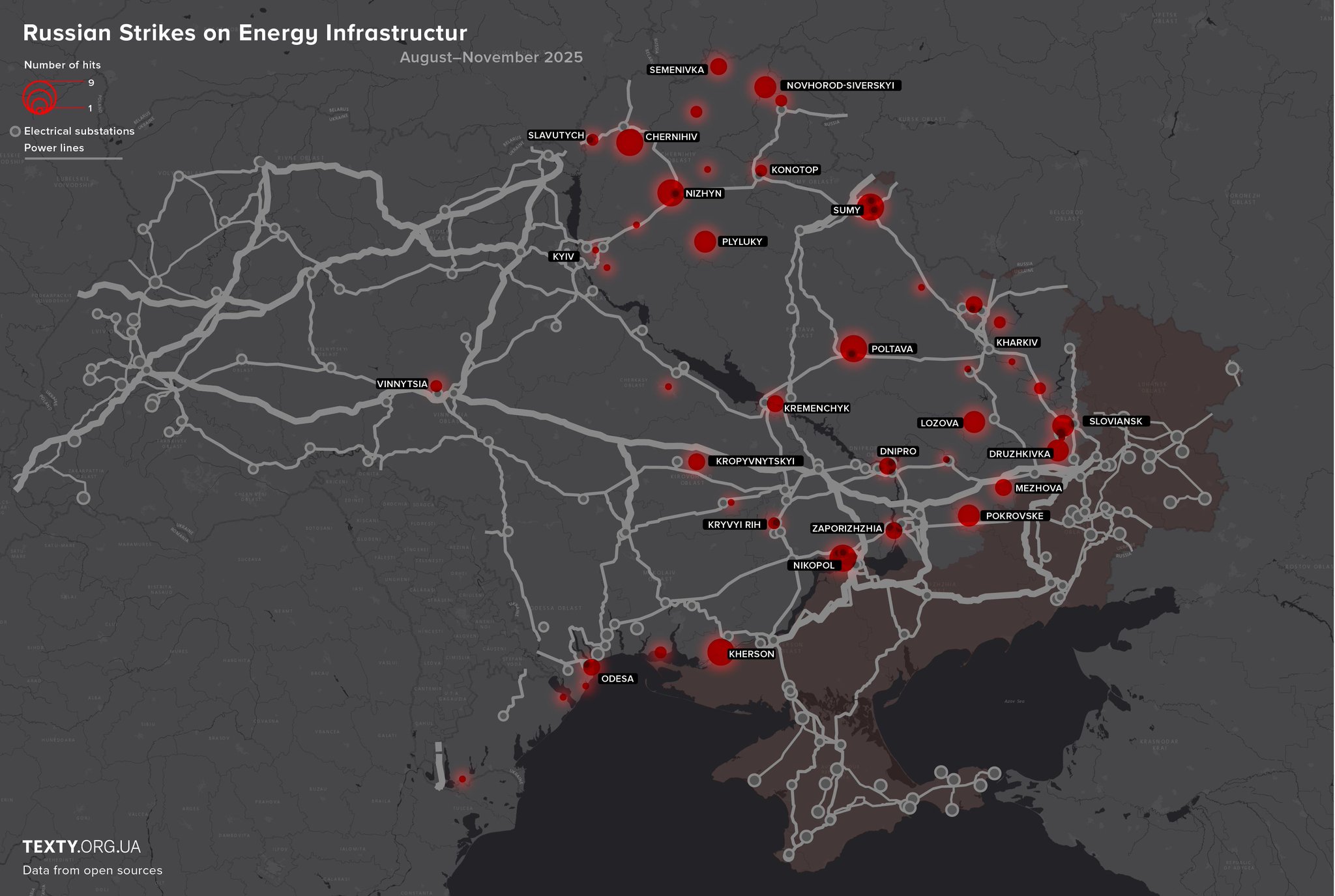 Russie démantèle progressivement le réseau électrique ukrainien