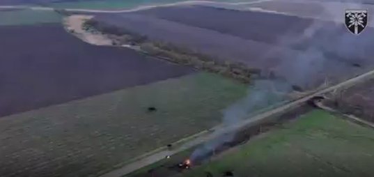 Soldiers of 128th Assault Brigade destroyed enemy BMP with accurate shot