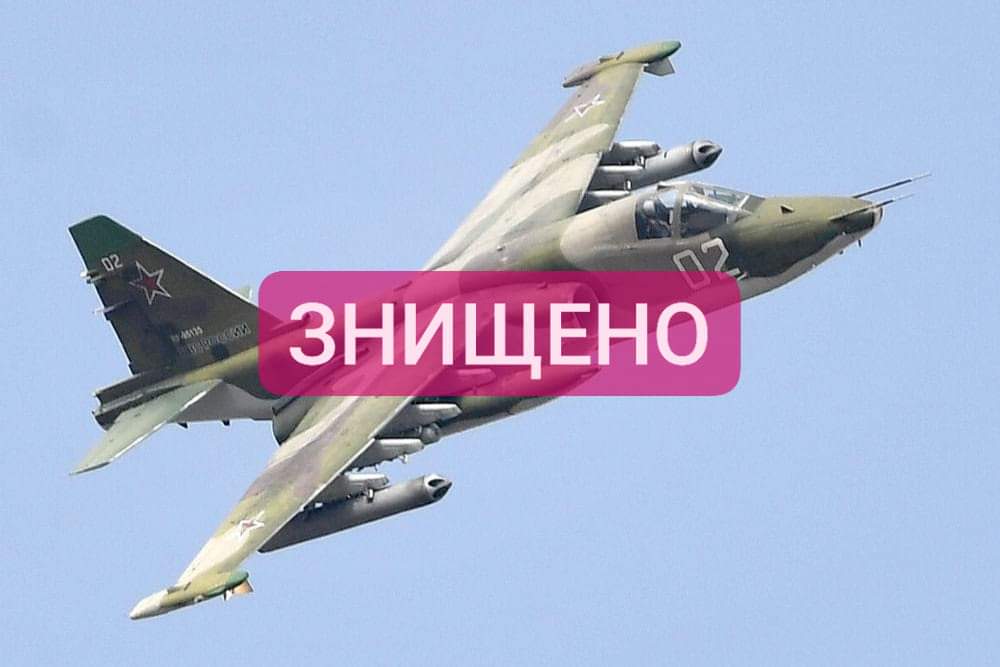 Paratroopers shot down a Russian Su-25 “Grach” attack aircraft