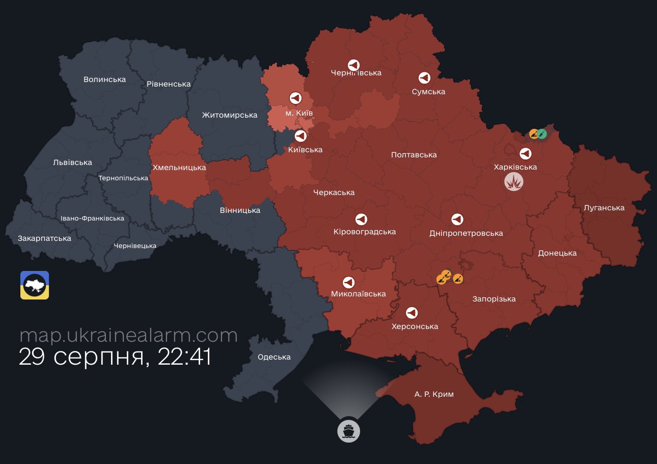Russians attack Ukraine with numerous Shahed kamikaze drones