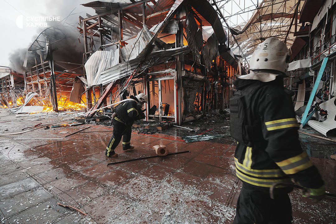 Hours of nonstop drone attacks on Kharkiv this morning