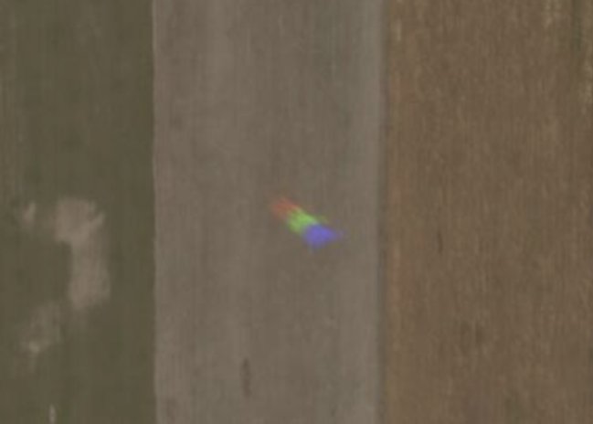 Satellite catches Russian aircraft in action, always cool.