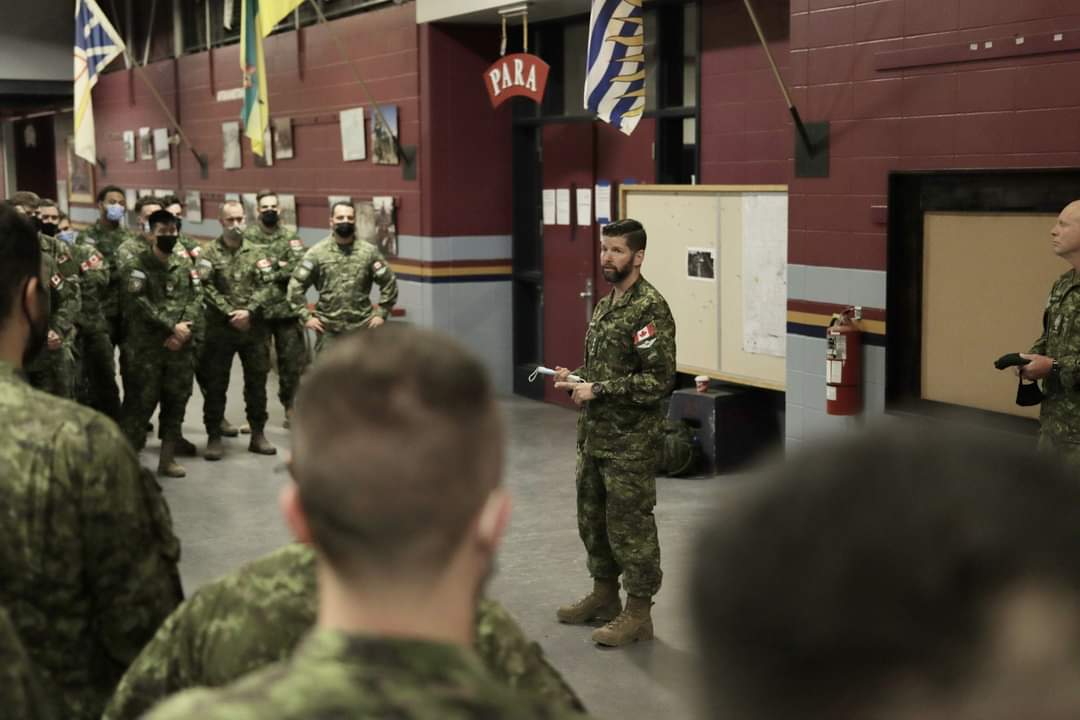 Approximately 90 Canadian soldiers to the United Kingdom to train Ukrainian soldiers