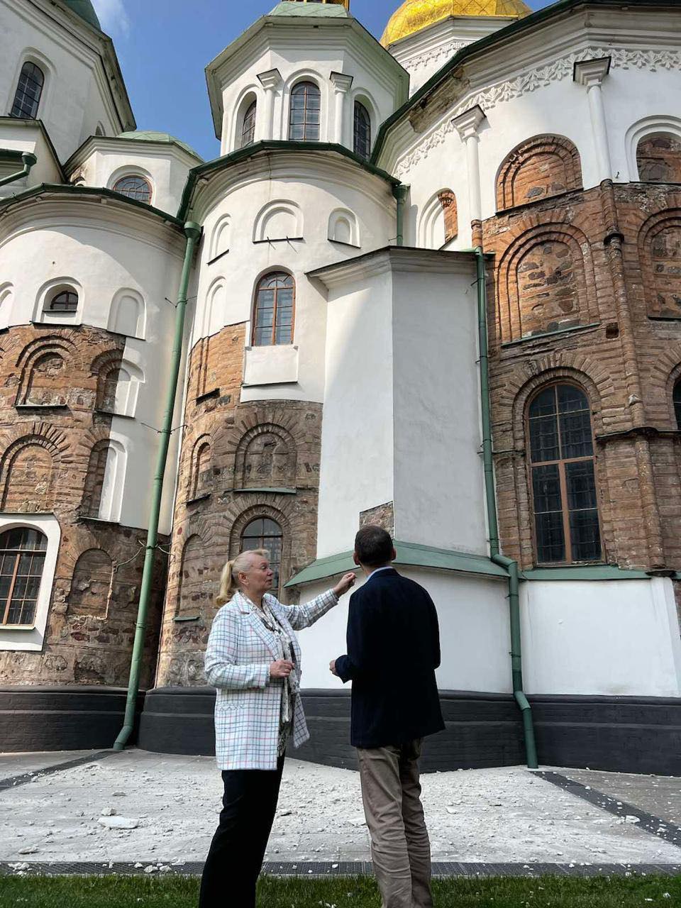 Russians damage Kyiv’s Saint Sophia Cathedral