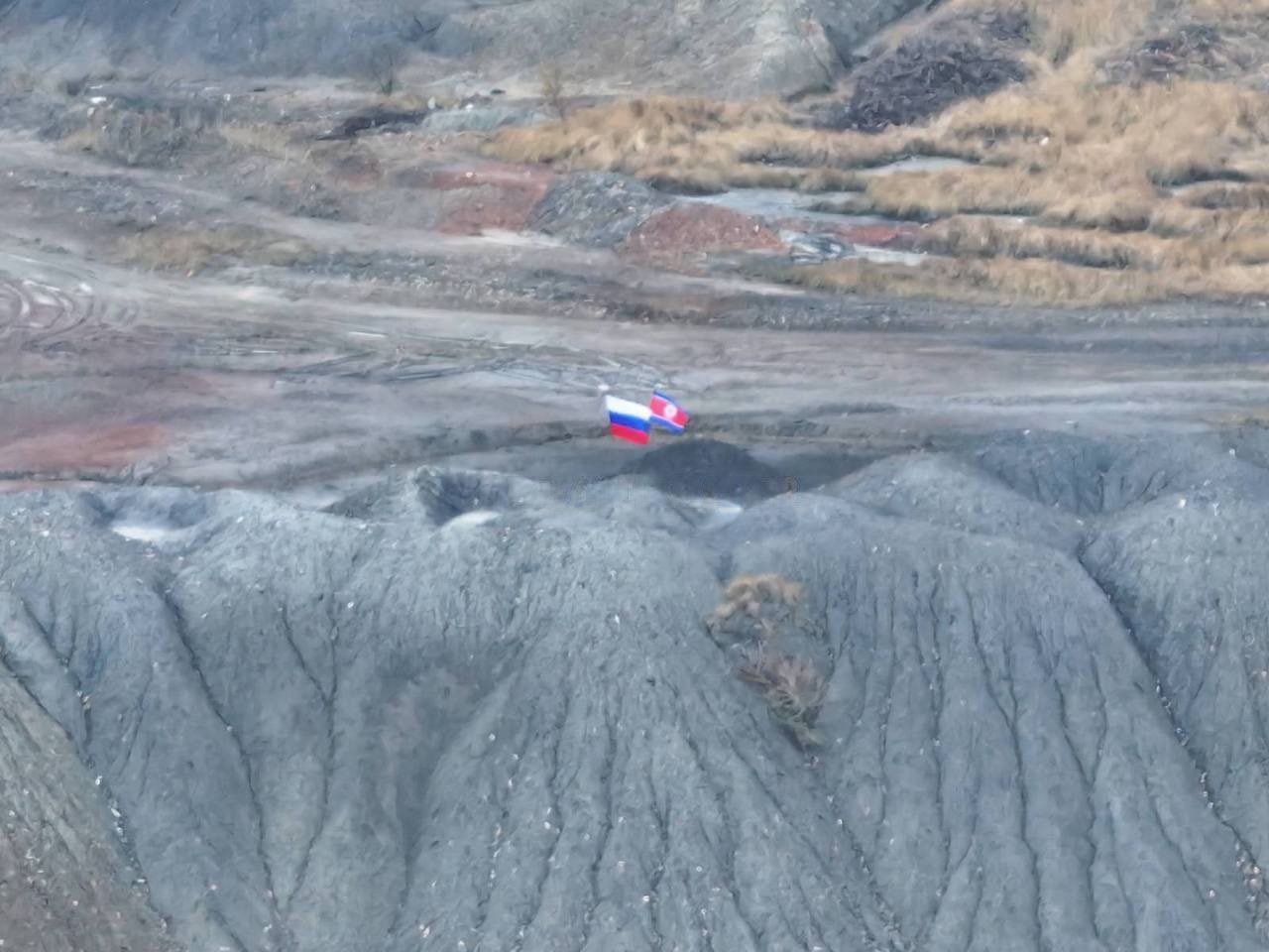 Russian troops plant North Korean flag near captured Tsukuryne