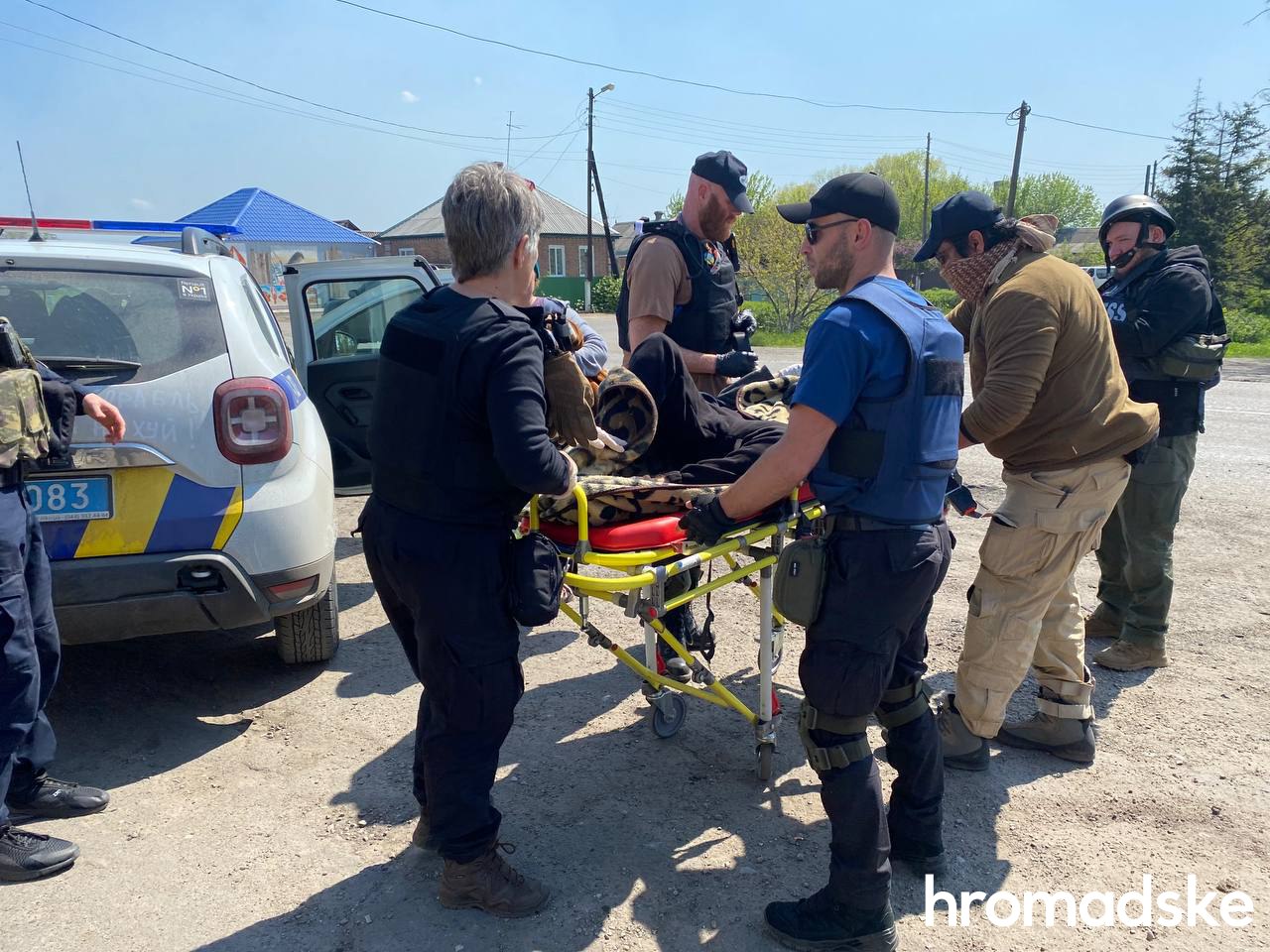 Evacuation of wounded 21-year-old boy from Ozerne, Donetsk Oblast