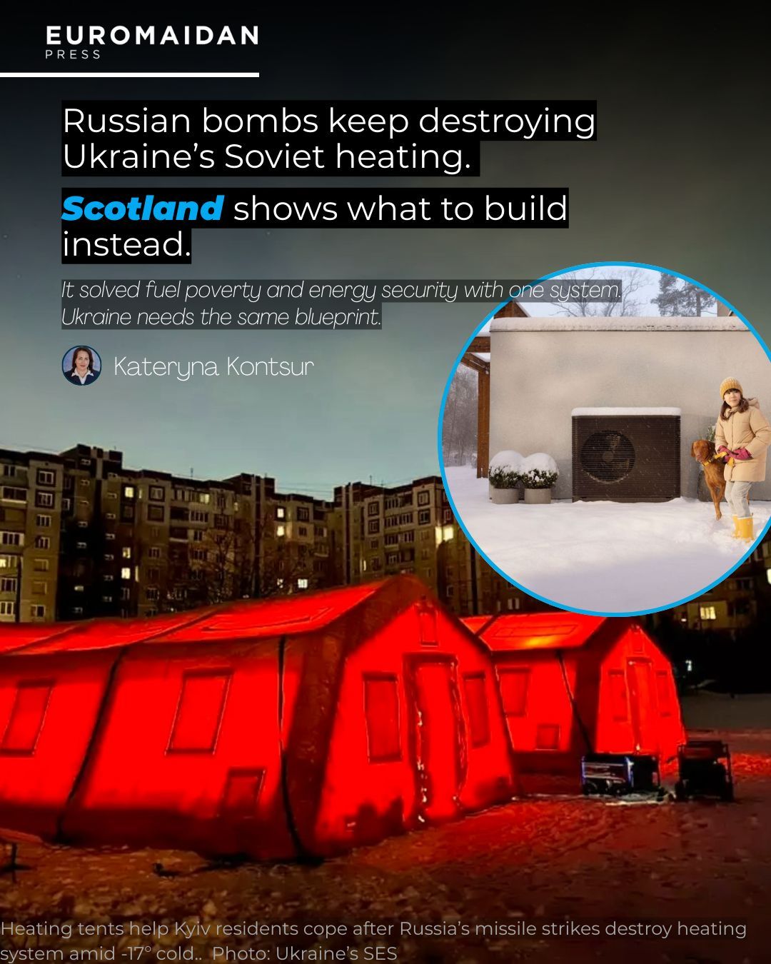 Russian missiles damage Ukraine’s heating systems