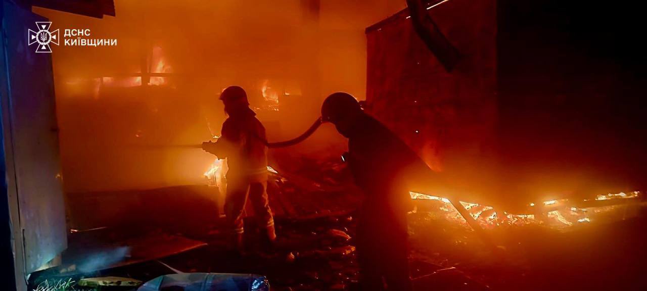 Russian strike damages factory in Kyiv region