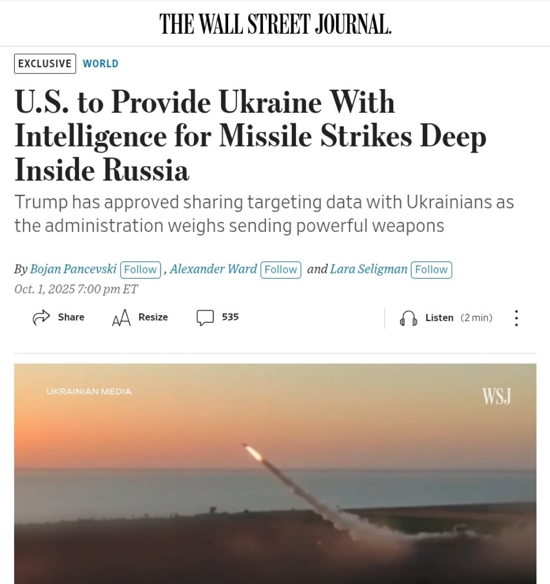 The United States will provide intelligence on Russia’s energy infrastructure