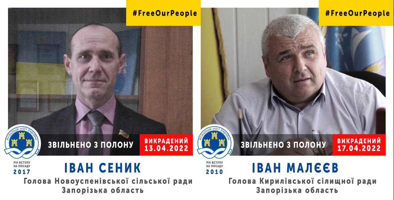 8 Ukrainian mayors held captive by Russians