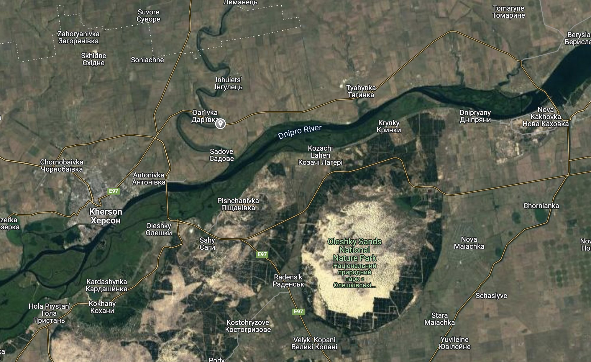 Pont stratégique sur le Dnipro menacé par destruction