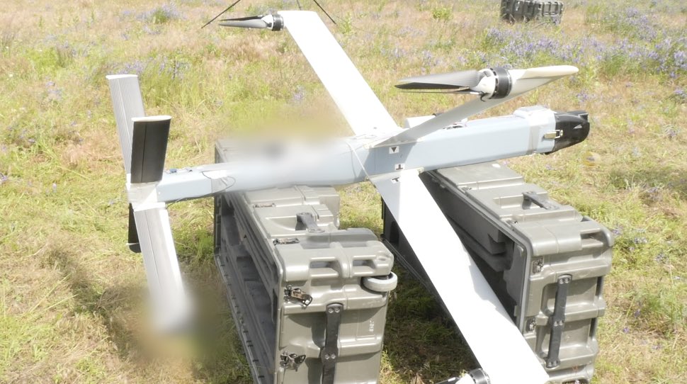 Demonstration of Stark Defence Virtus VTOL drone in Ukraine