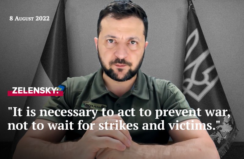 Zelensky warns of Russian nuclear blackmail in daily address