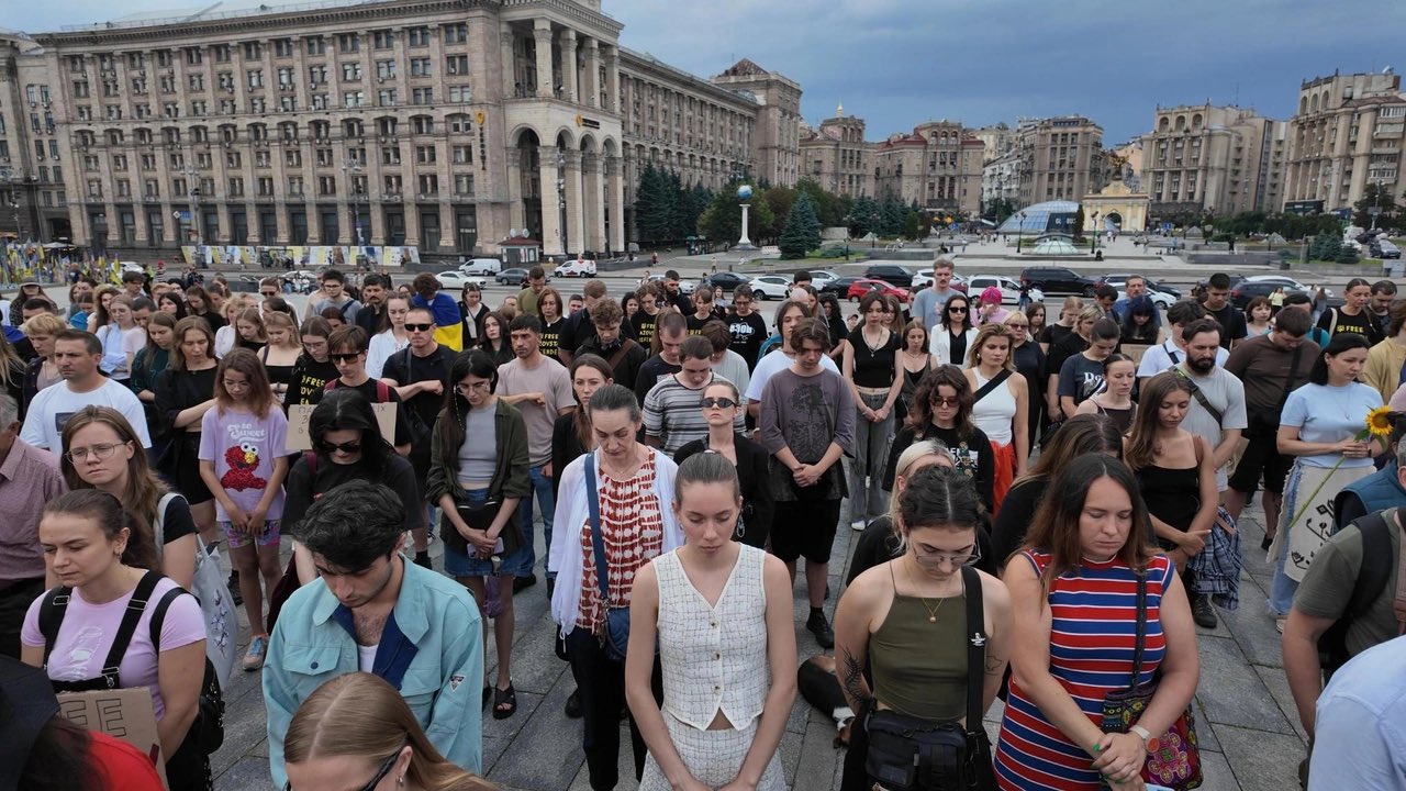 Ukrainians Commemorate Olenivka Prison Massacre