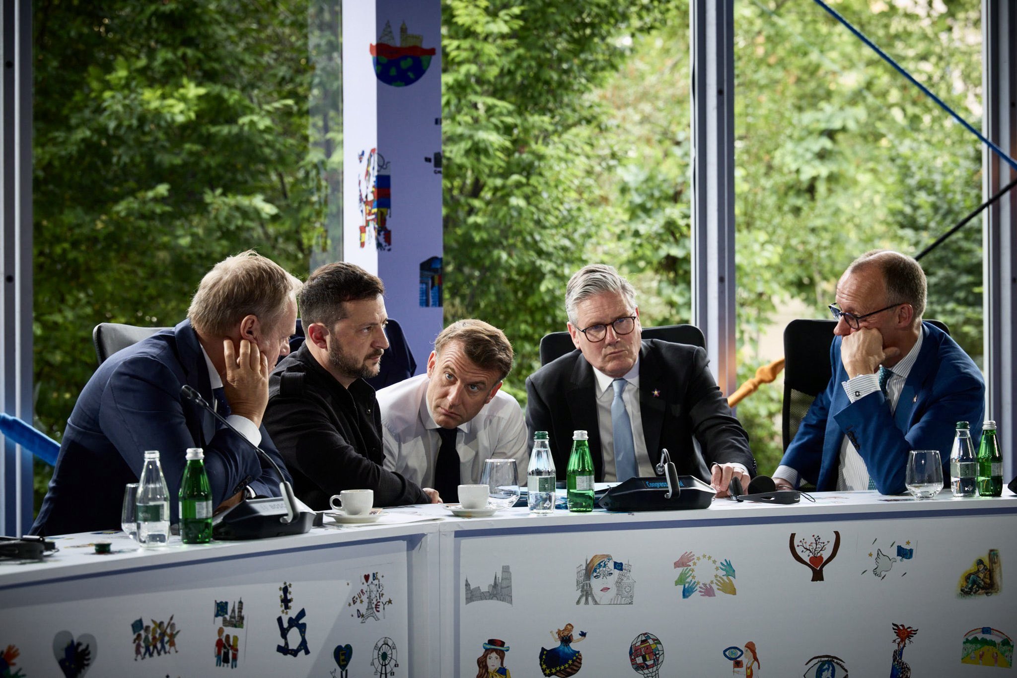 Zelensky, Macron, Merz, Starmer, Tusk in call with Trump