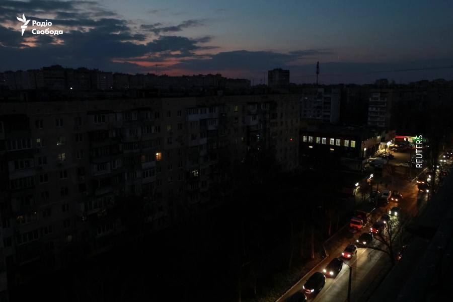 Destruction and power outages in Odesa after attack