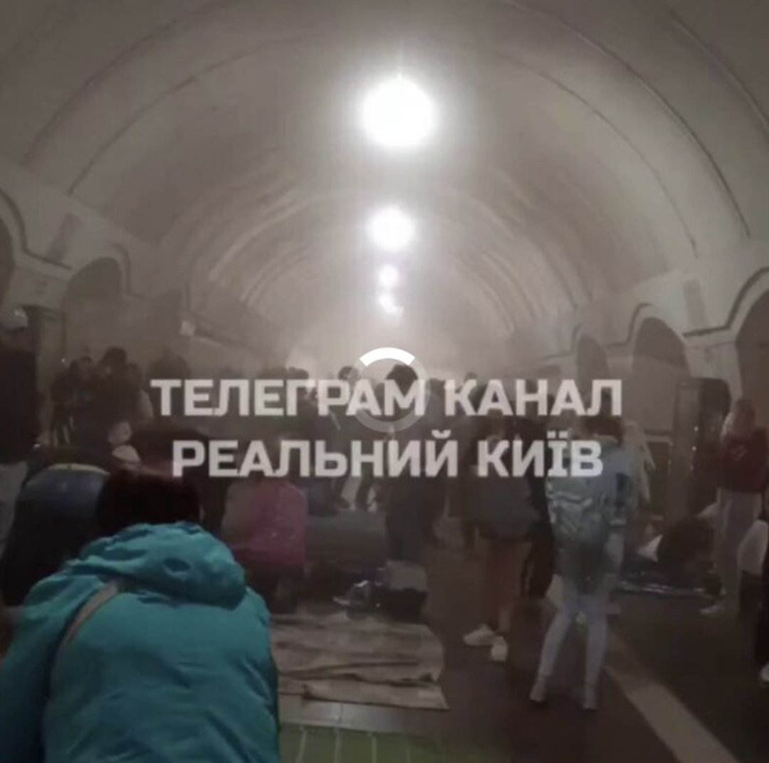 Russians strike Kyiv metro entrances with missiles