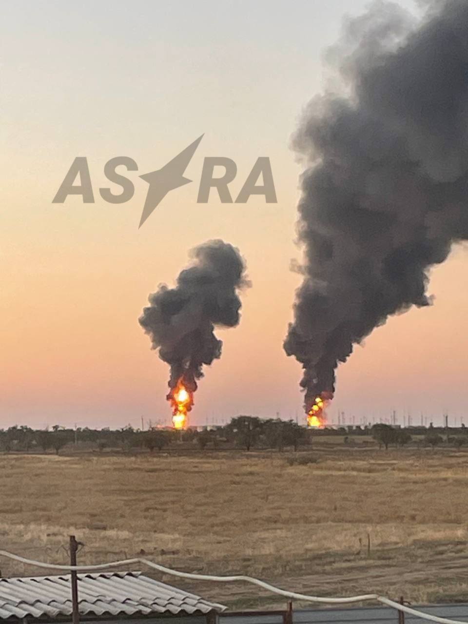 Rostov oil depot attacked by drones, still burning