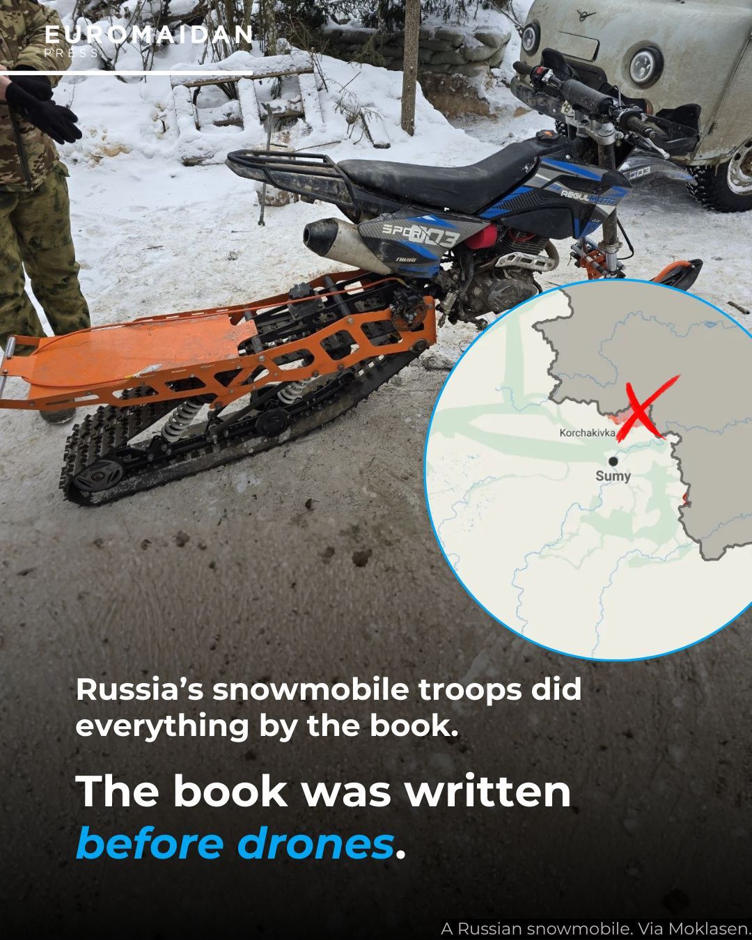 Russie teste l’assaut en motoneige en Ukraine
