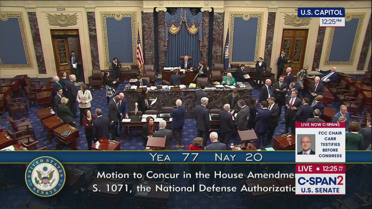 Senate passes NDAA 2026 with $800M for Ukraine