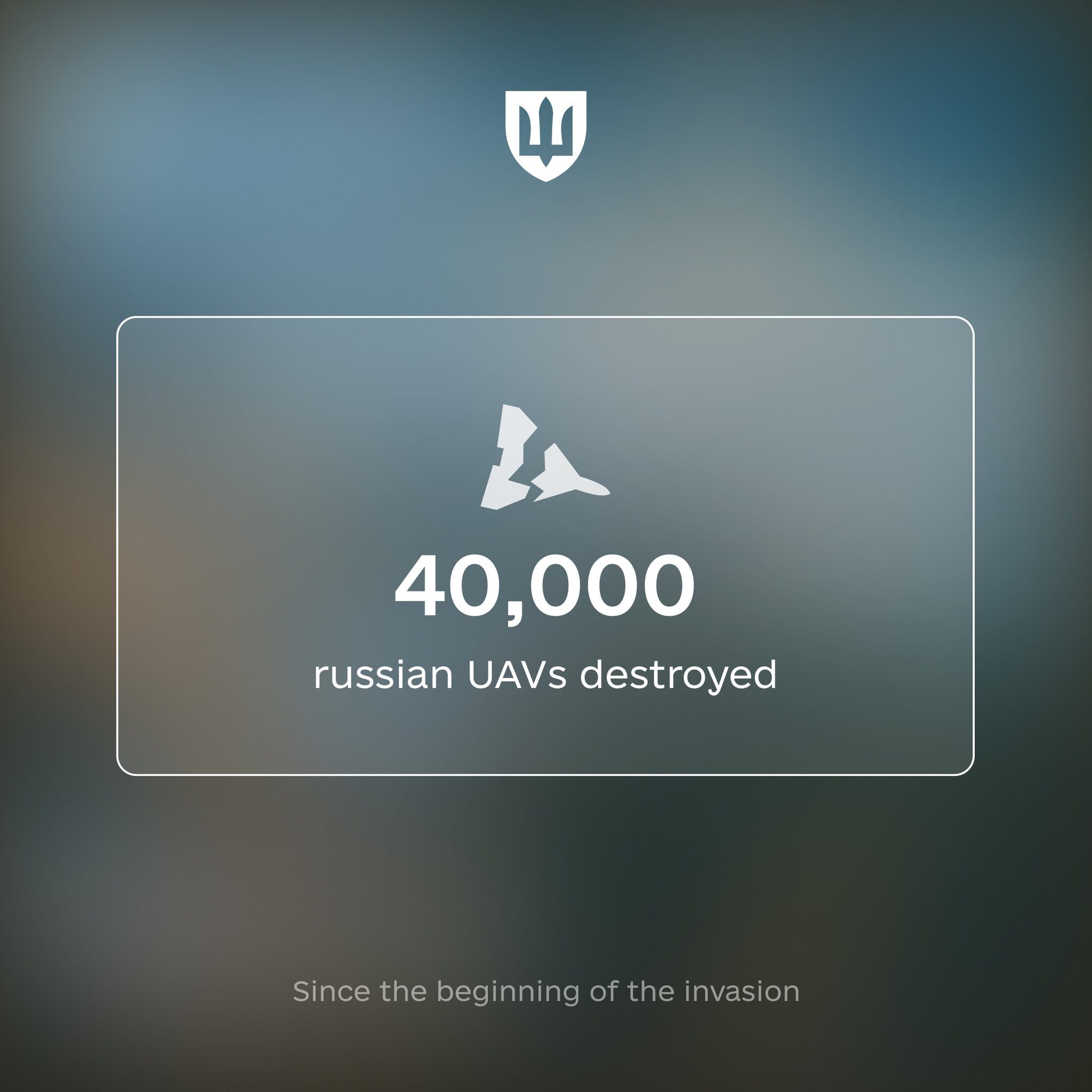 Ukraine destroys 40,000 Russian drones