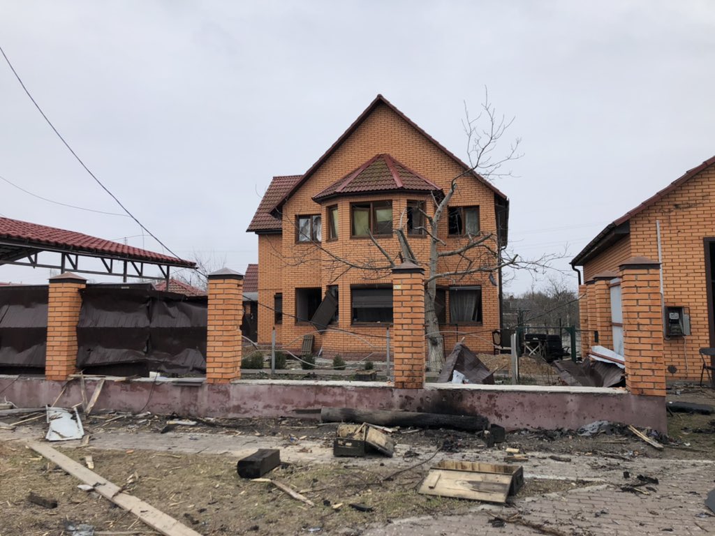 Homes looted by Russian soldiers in Bucha