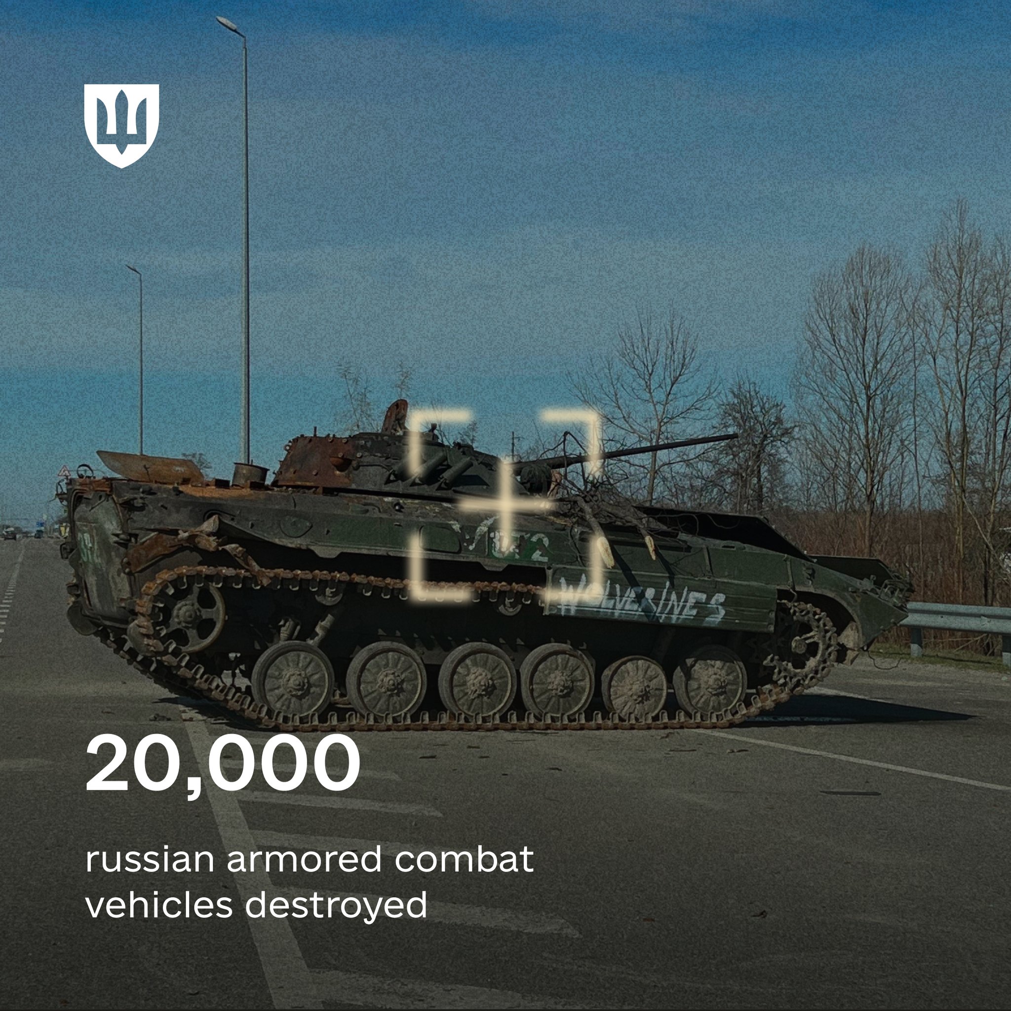 20,000 Russian vehicles destroyed since 2022