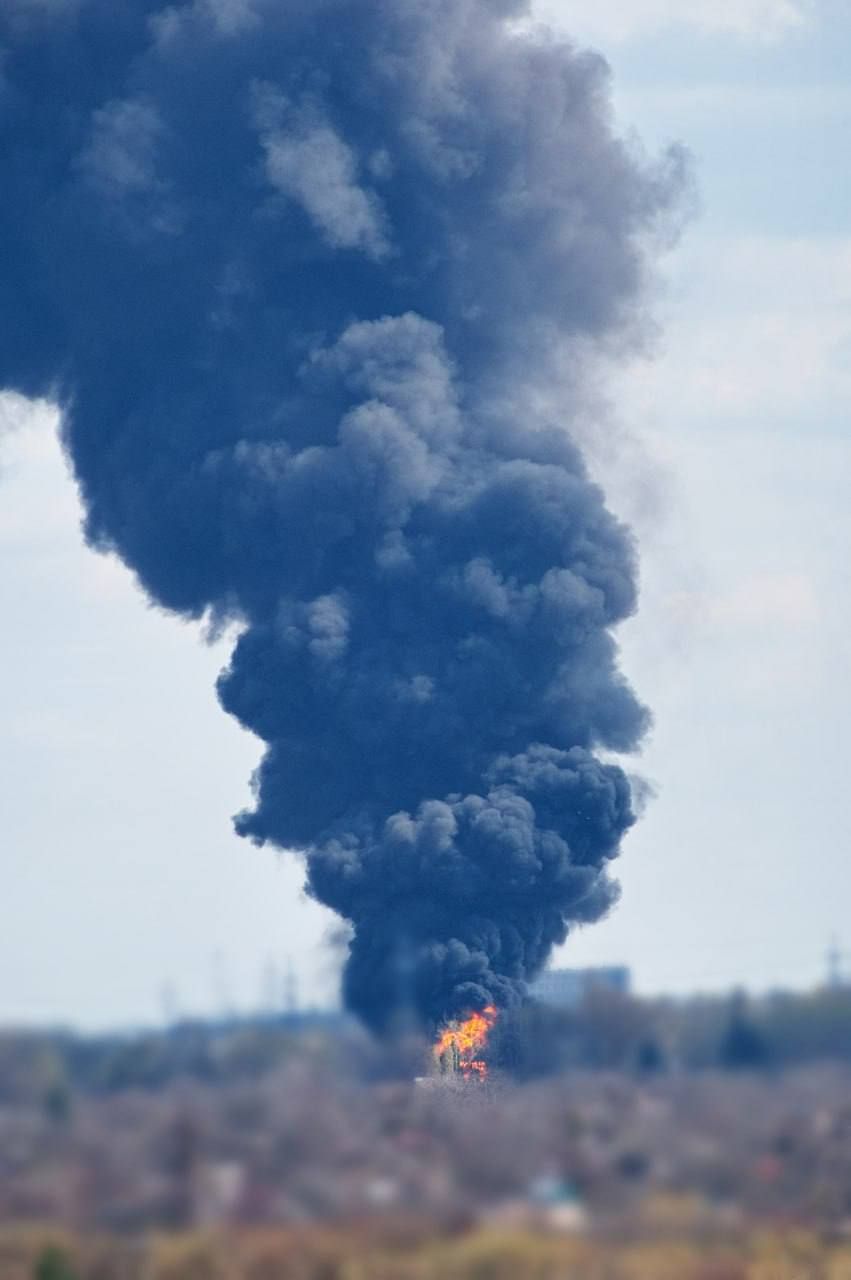 Russian strikes hit a civilian company in Kharkiv (12 words max)