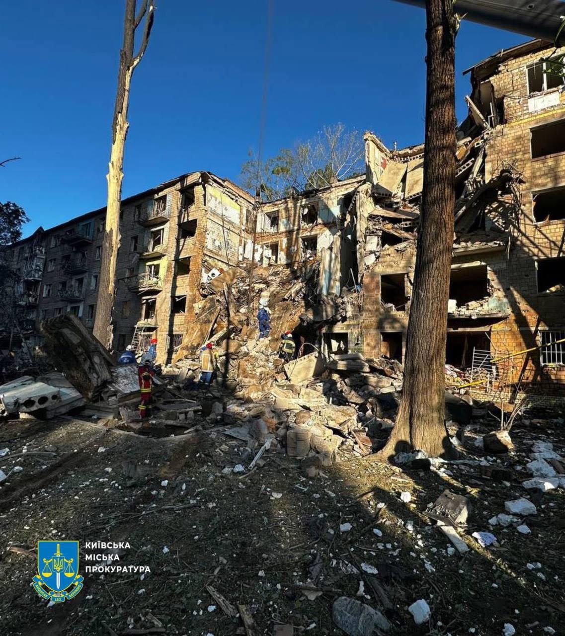 Every week in Kyiv Russians destroy a residential building