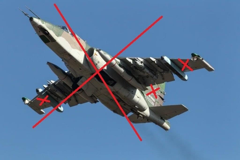 Ukrainian forces shoot down Russian Su-25 on July 24