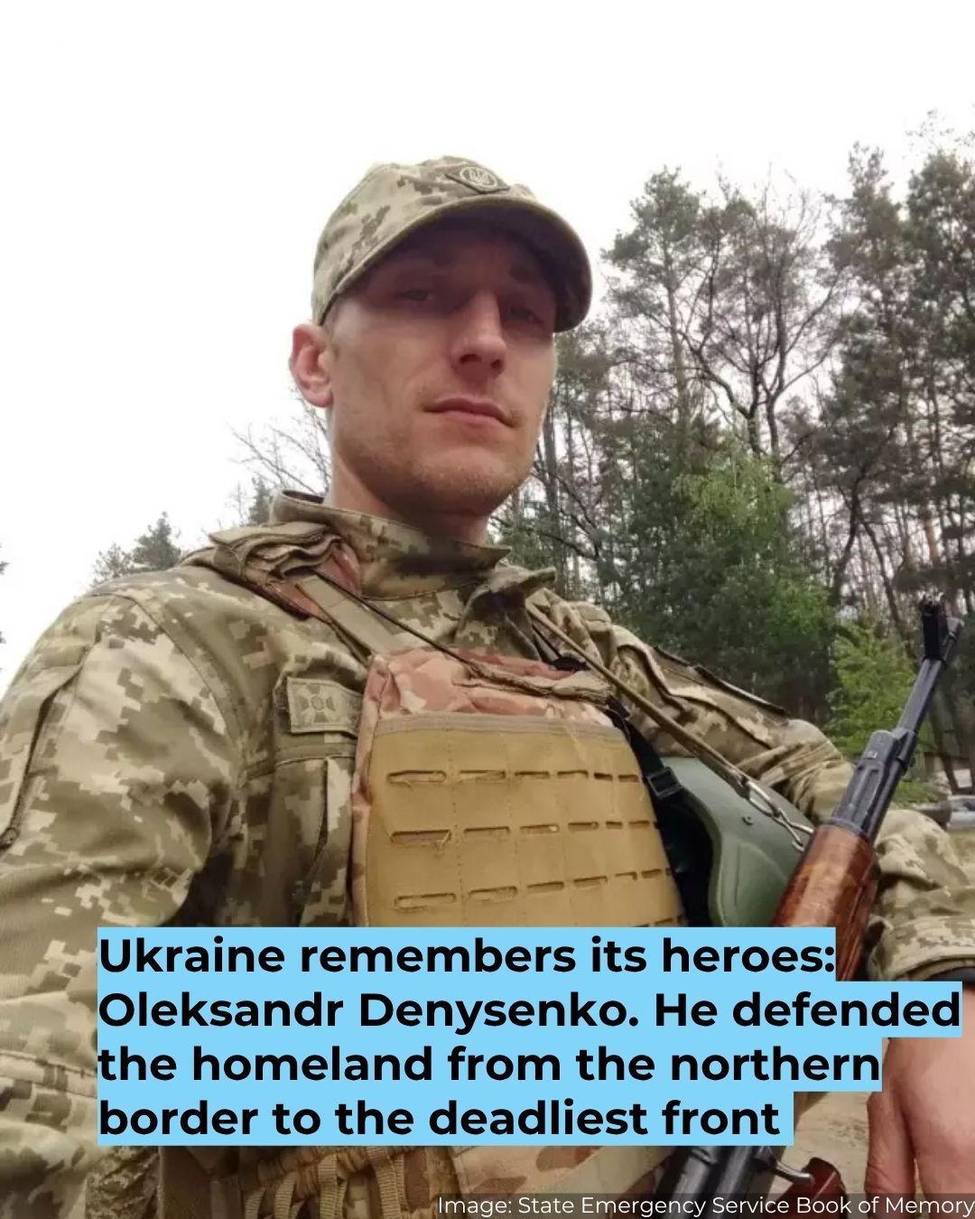 Ukrainian Soldier Oleksandr Denysenko Deployed to Donetsk Front