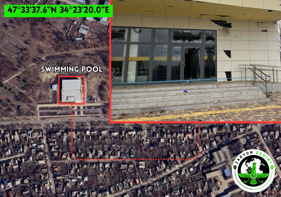 Russian strikes damage pool in Nikopol