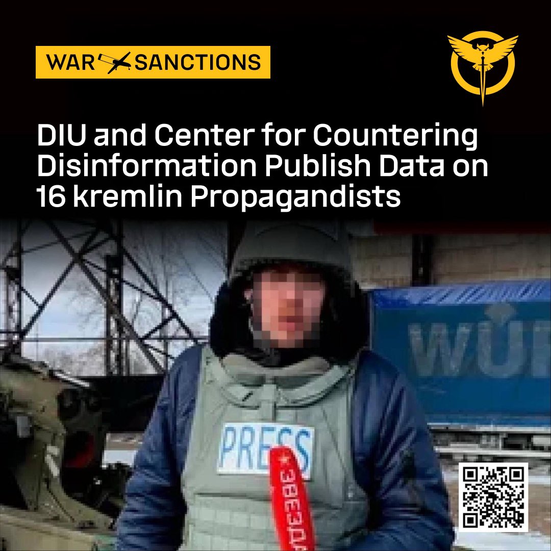 Ukraine sanctions 16 Russian propagandists and war correspondents supporting the war effort.